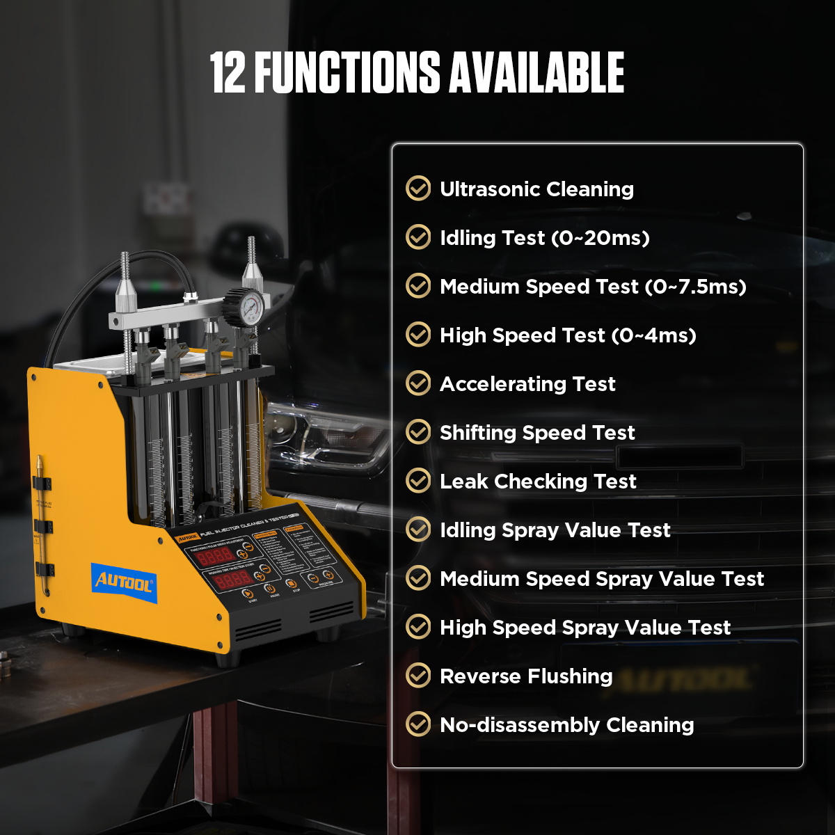 Car Motorycle Injector Cleanin - Fuel Injector Tester 评论和价格