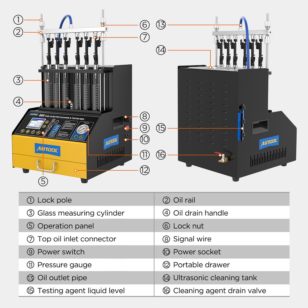 AUTOOL CT500 GDI EFI FEI Fuel  - Fuel Injector Tester 评论和价格