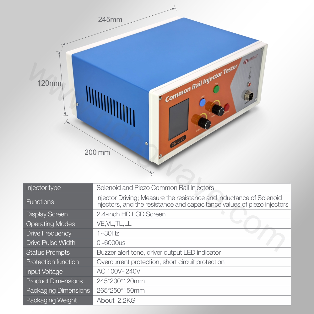 HWAUT CR-C V3 Common Rail Inje - Fuel Injector Tester 评论和价格