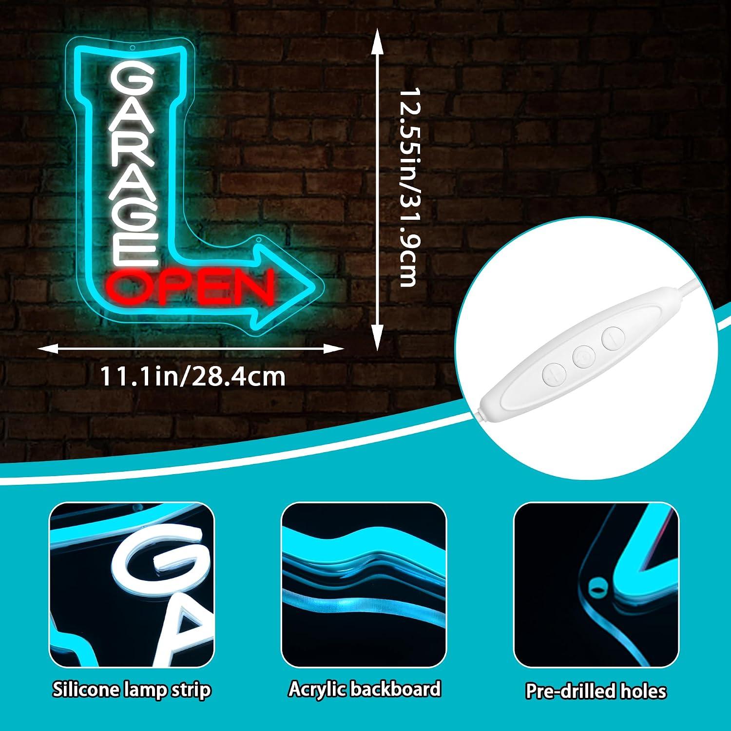 Garage Open Arrow Neon Sign Us - Auto Repair Shop Open 评论和价格